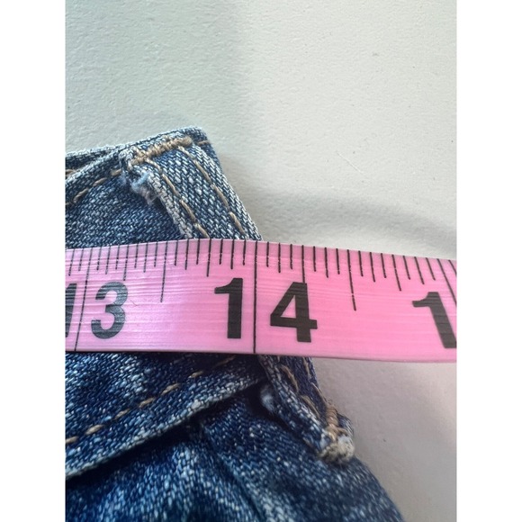 Vintage Chic Mom Shorts Women's Blue Denim 80s/90s 100% Cotton 5 Pocket - Picture 3 of 8